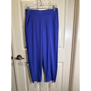 Athleta Women's Blue Brooklyn Ankle Jogger‎ Elastic Waist Pockets Casual Size 4